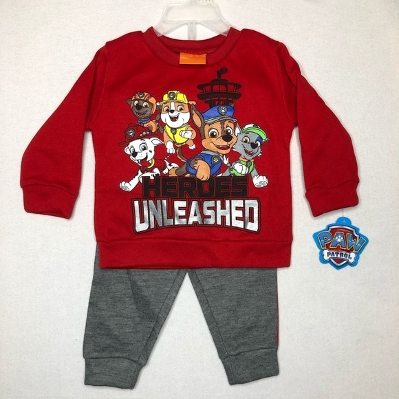 Paw Patrol‎ NWT Fleece Matching Pant Set Size 18 Months - Picture 1 of 12